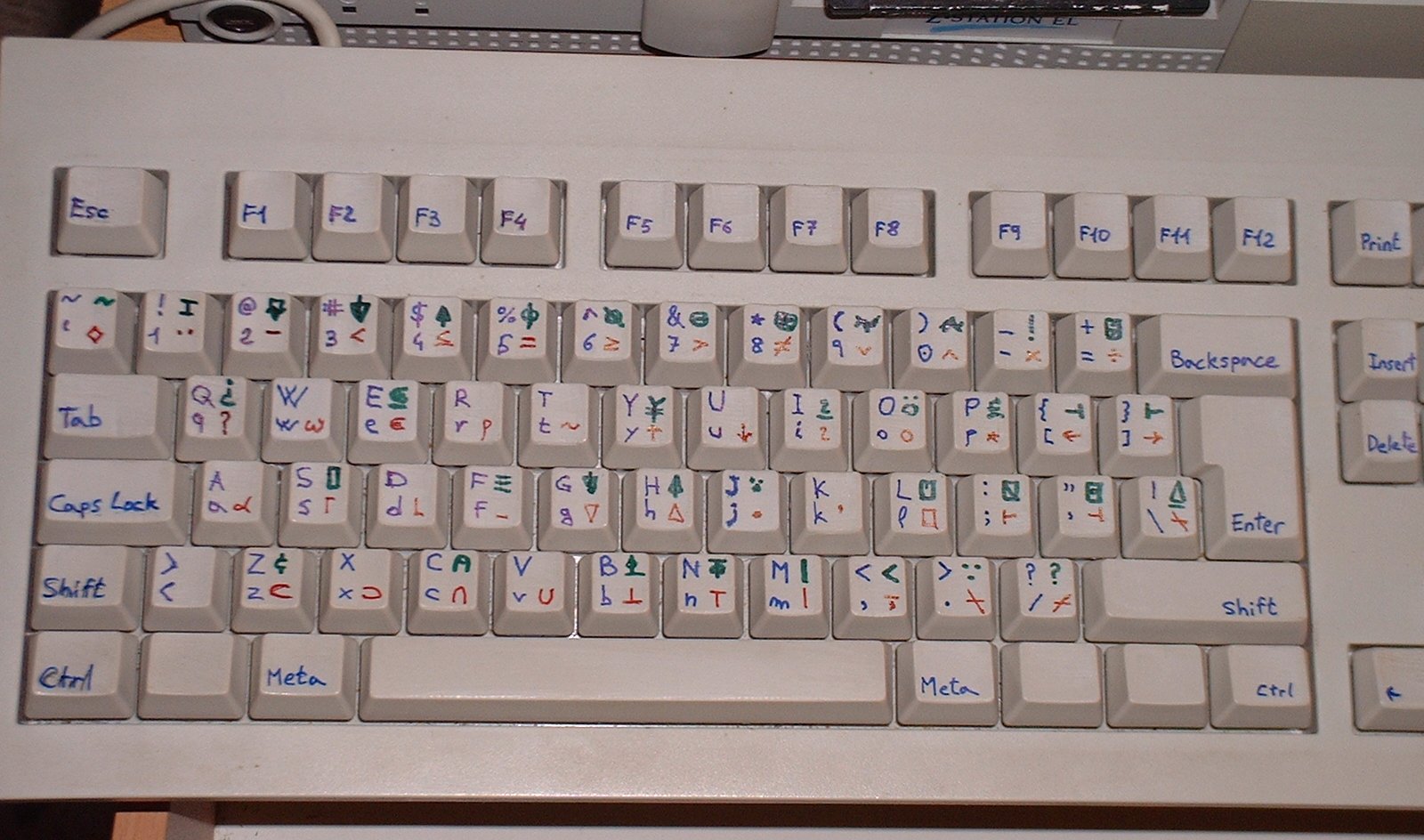 My hand-made APL keyboard from 2006, image 4 of 5