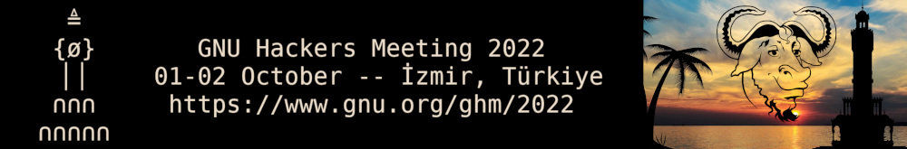 the GNU Hackers' Meeting 2022 banner